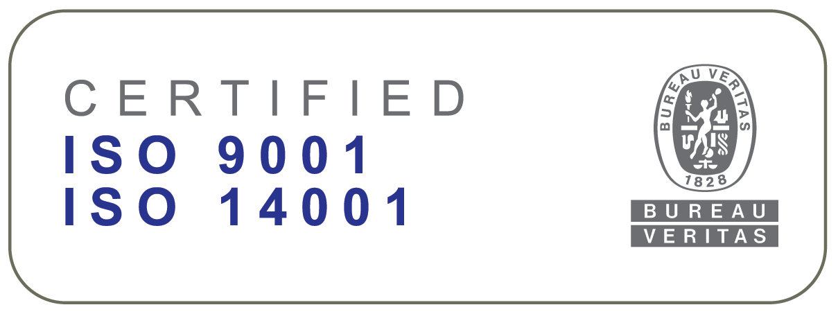 Bureau Veritas sertifikāts: ISO 9001 un ISO 14001